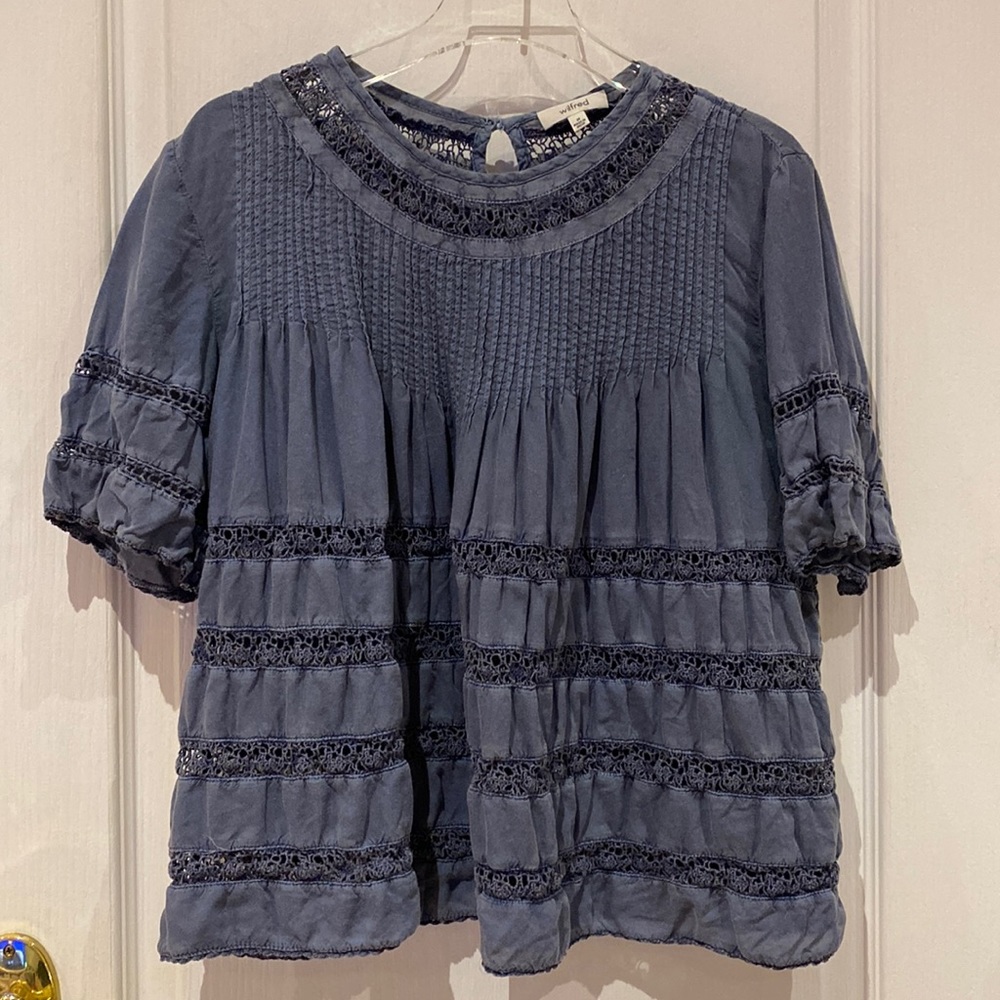 Aritzia Wilfred Beaudry Peasant Blouse